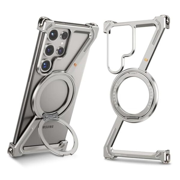 Luxury Premium OATSBASF Minimalist Magsafe Case Cover For Samsung Galaxy S24 Ultra and S25 Ultra - Image 15