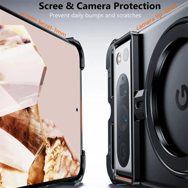 Luxury Premium Metal Frame Magnetic Aluminum Alloy Holder Phone Case for Google Pixel 9 Pro/9 Pro XL - Image 14