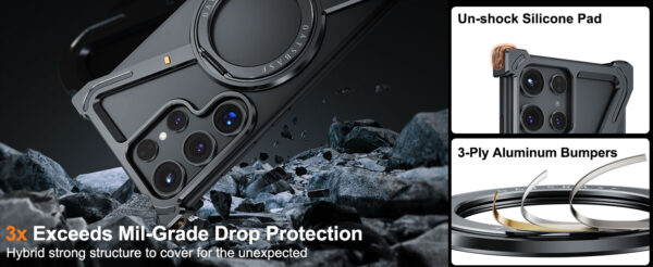 Luxury Premium OATSBASF Minimalist Magsafe Case Cover For Samsung Galaxy S24 Ultra and S25 Ultra - Image 6