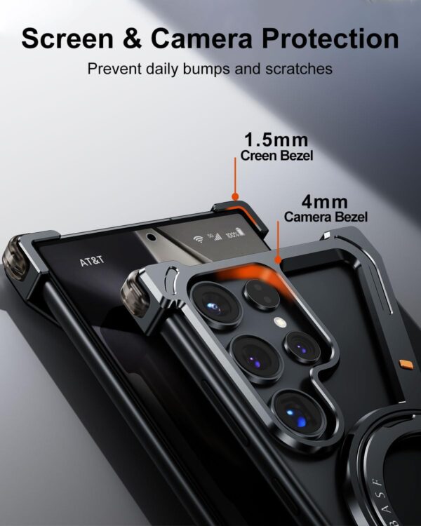 Luxury Premium OATSBASF Minimalist Magsafe Case Cover For Samsung Galaxy S24 Ultra and S25 Ultra - Image 12