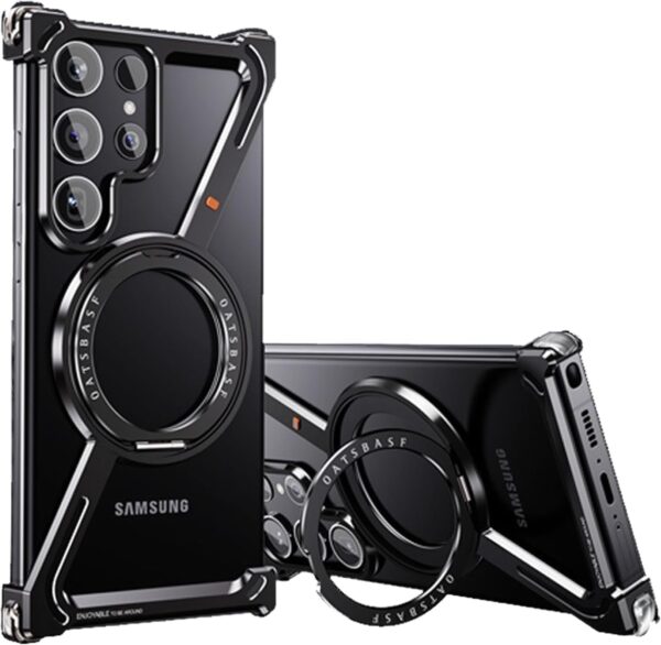 Luxury Premium OATSBASF Minimalist Magsafe Case Cover For Samsung Galaxy S24 Ultra and S25 Ultra - Image 2