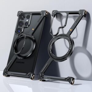 Luxury Premium OATSBASF Minimalist Magsafe Case Cover For Samsung Galaxy S24 Ultra and S25 Ultra