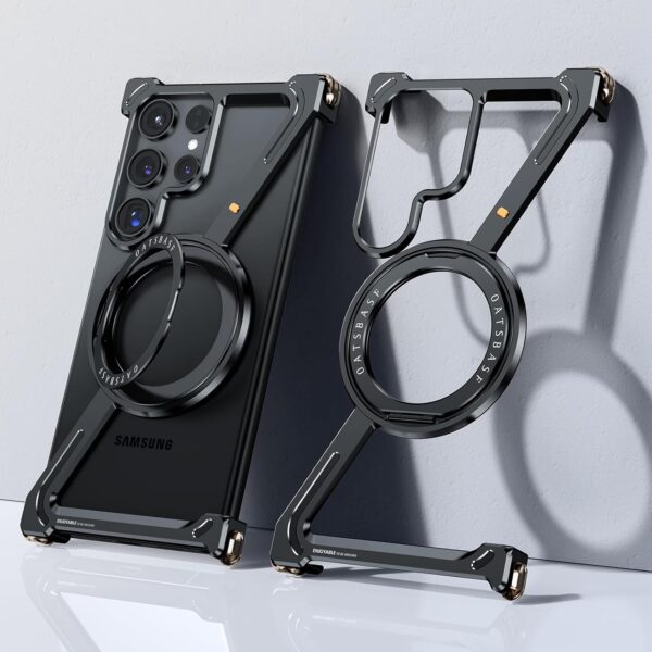 Luxury Premium OATSBASF Minimalist Magsafe Case Cover For Samsung Galaxy S24 Ultra and S25 Ultra