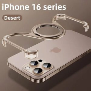 Luxury Premium OATSBASF Minimalist Magsafe Case Cover For Samsung Galaxy S24 Ultra and S25 Ultra - GOLD