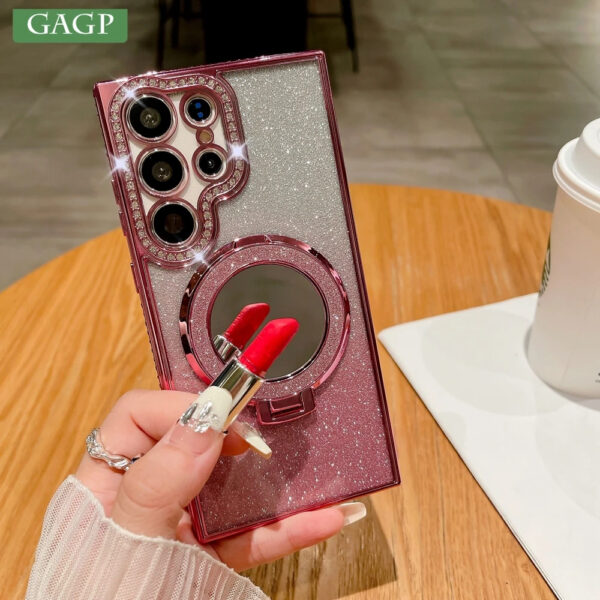 Luxury Premium Eletroplated Mirror Glitter Case Cover for Samsung Series - Image 4