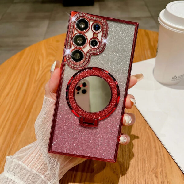 Luxury Premium Eletroplated Mirror Glitter Case Cover for Samsung Series - Image 3