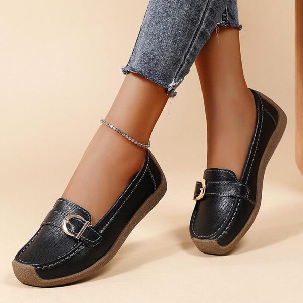 Ladies Quality Flat Official Brogues, Breathable Moccasins Shoes For Women - Image 7