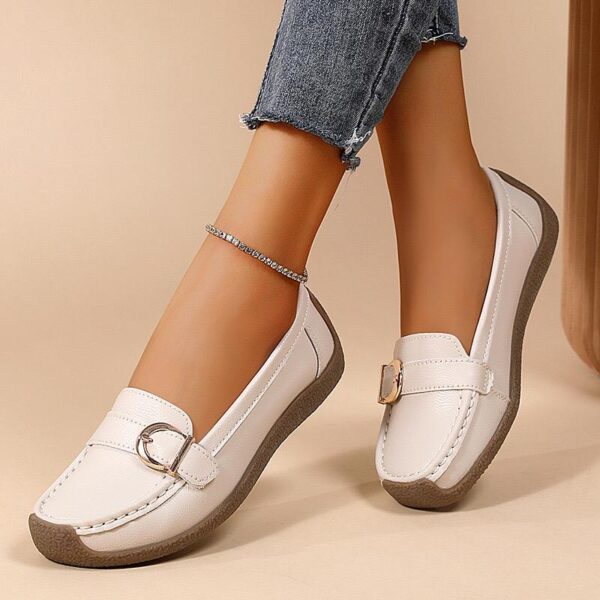 Ladies Quality Flat Official Brogues, Breathable Moccasins Shoes For Women - Image 5