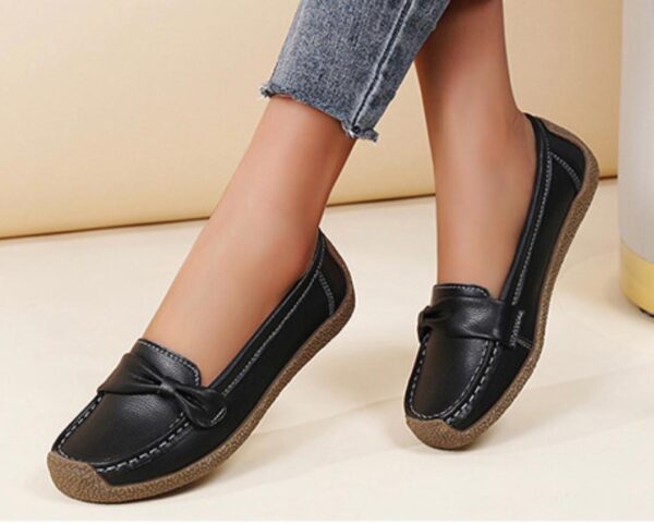 Ladies Quality Flat Official Brogues, Breathable Moccasins Shoes For Women - Image 2