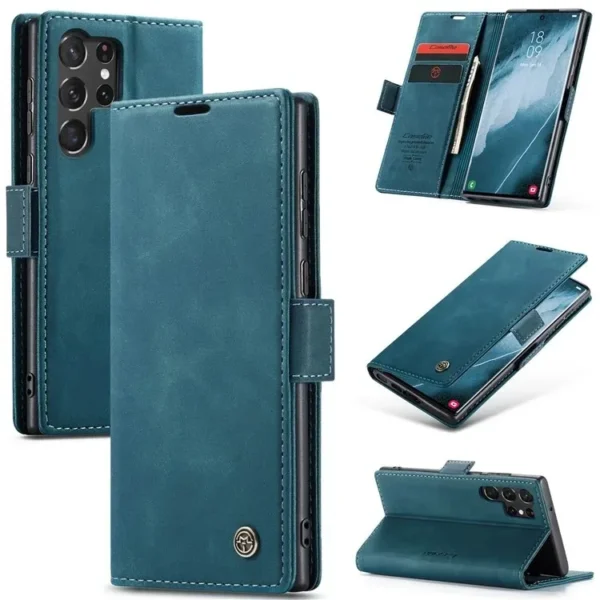 CaseMe Leather Flip Cover for Samsung Galaxy S22 ULTRA,S23 ULTRA,S23 ULTRA  and S25 ULTRA. - Image 7