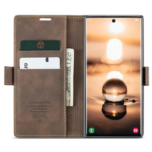 CaseMe Leather Flip Cover for Samsung Galaxy S22 ULTRA,S23 ULTRA,S23 ULTRA  and S25 ULTRA. - Image 12