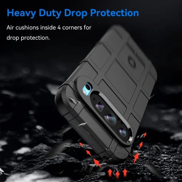 EGO TACTICAL Rugged Shield Brand Solid Color TPU Phone Case For Google Pixel Devices - Image 2