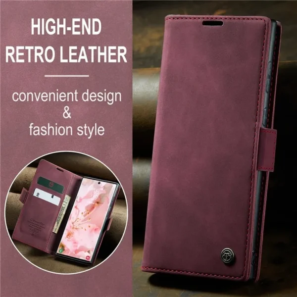 CaseMe Leather Flip Cover for Samsung Galaxy S22 ULTRA,S23 ULTRA,S23 ULTRA  and S25 ULTRA. - Image 16