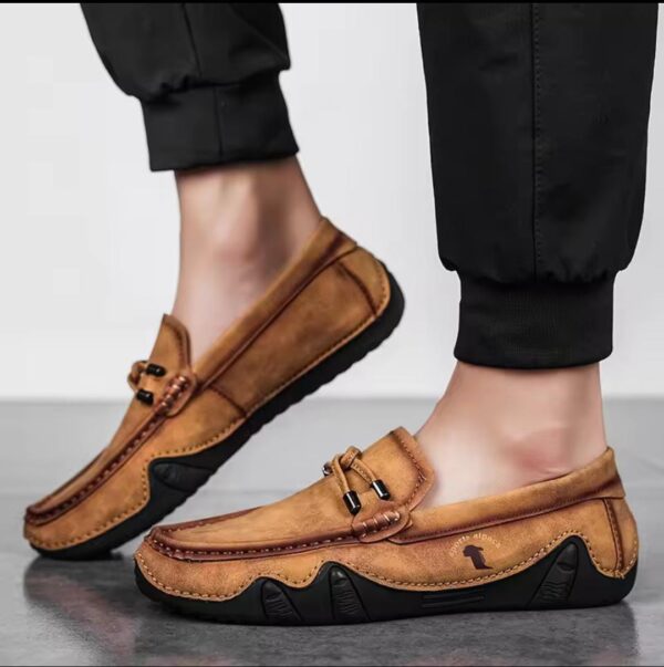 Fashion Flangesio Top Quality Handmade Loafers For Men Soft Comfortable All Season Shoes Moccasins Flats Casual Shoes. - Image 7