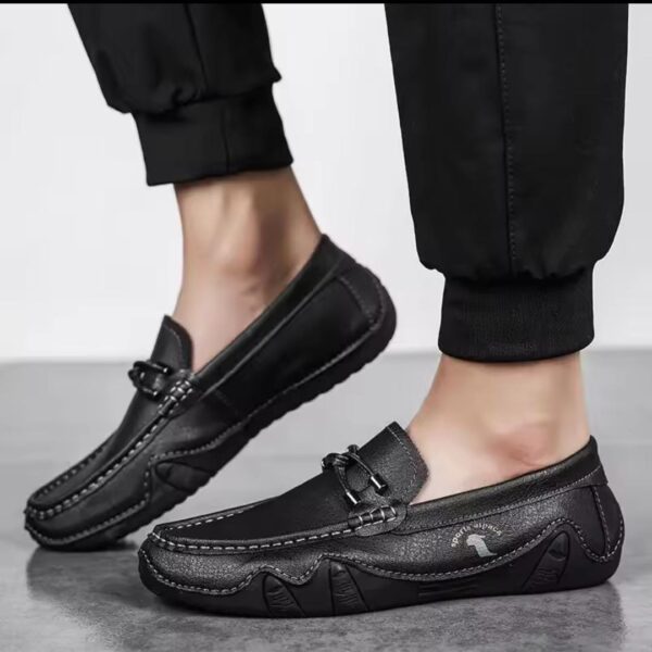 Fashion Flangesio Top Quality Handmade Loafers For Men Soft Comfortable All Season Shoes Moccasins Flats Casual Shoes. - Image 5