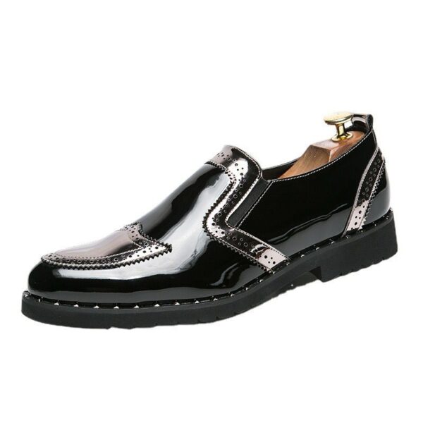 Men's Leather Oxford Brogue Wingtip Dress Shoes Formal Native Wears - Image 4