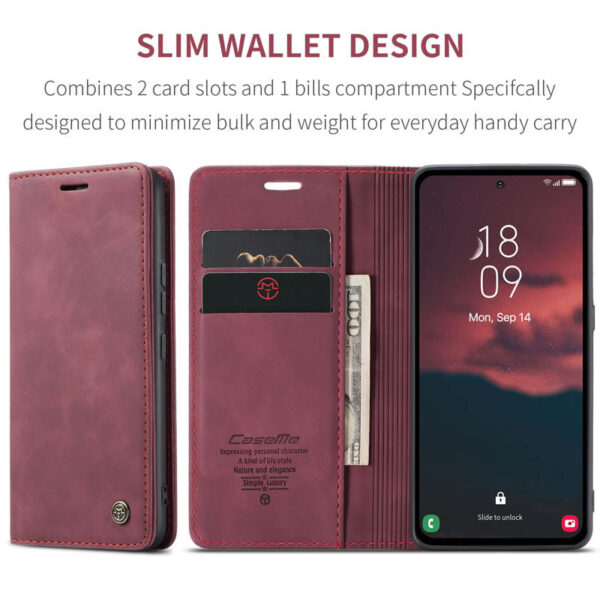 Retro CaseMe Leather Flip Case for Tecno Camon 30 Series and Camon 40 Series. - Image 18