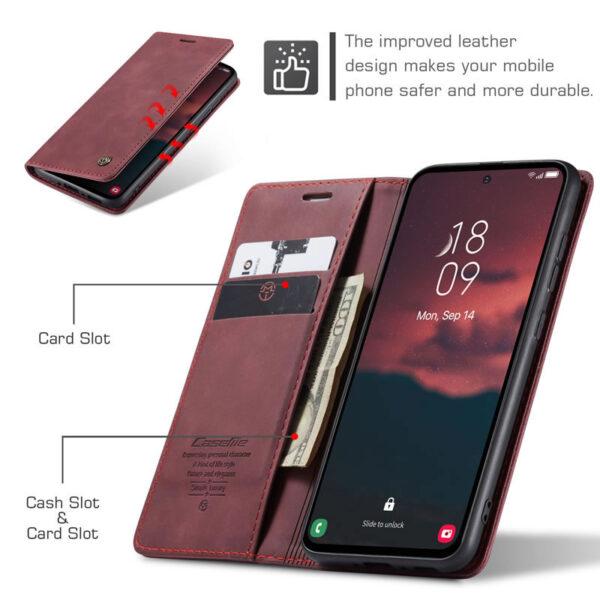 Retro CaseMe Leather Flip Case for Tecno Camon 30 Series and Camon 40 Series. - Image 17