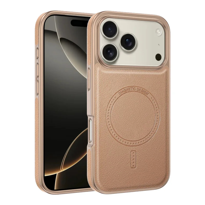 Luxury Premium Business Magsafe Wireless Plating ShockProof Frame Case Cover For iPhone 17 Pro Max/17 Pro - Image 19