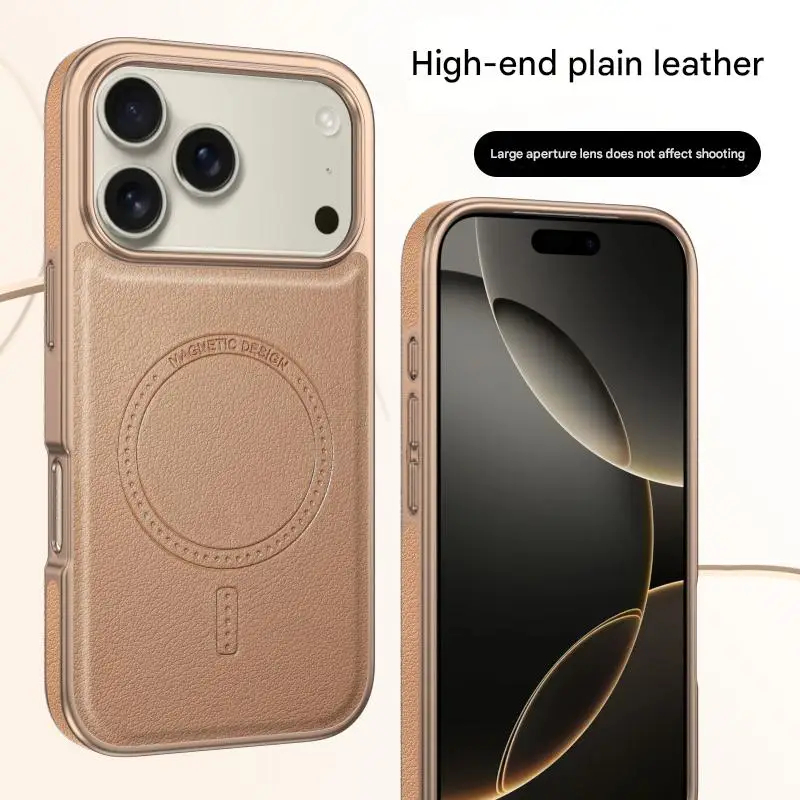 Luxury Premium Business Magsafe Wireless Plating ShockProof Frame Case Cover For iPhone 17 Pro Max/17 Pro - Image 17