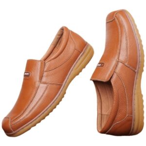 Classic Men's Business casual leather shoes genuine leather tendon bottom Korean men's shoes