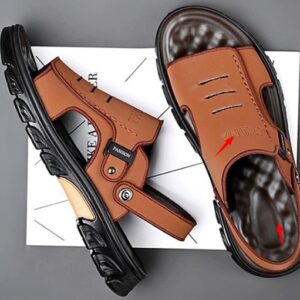 Cool Open Men Sandals - BROWN