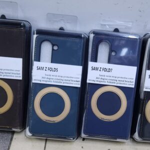 LEATHER FLIP CASE WITH FRONT GLASS FOR Z FOLD DEVICES